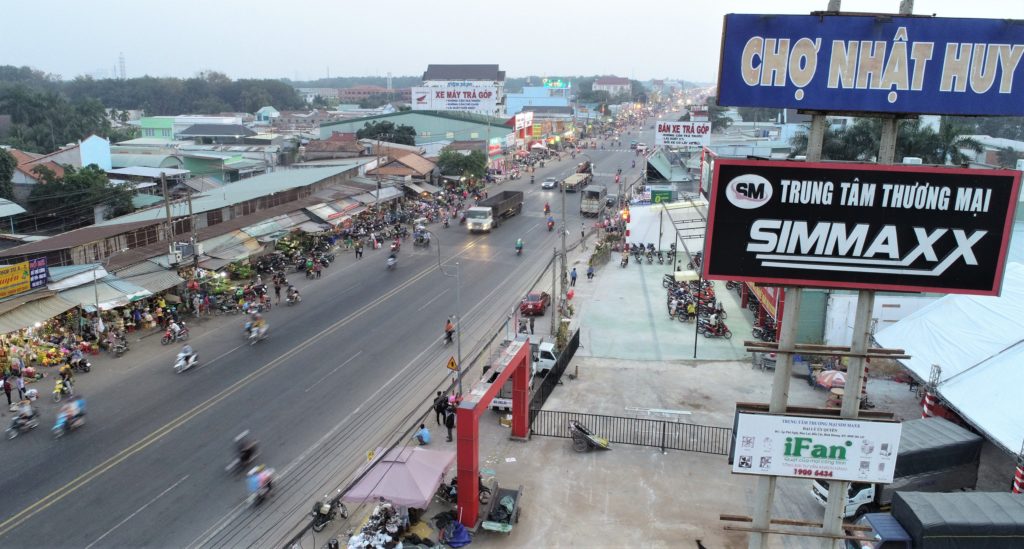 Lô góc mặt tiền chợ Nhật Huy, sát đường Nguyễn Văn Thành giảm sâu 30%
