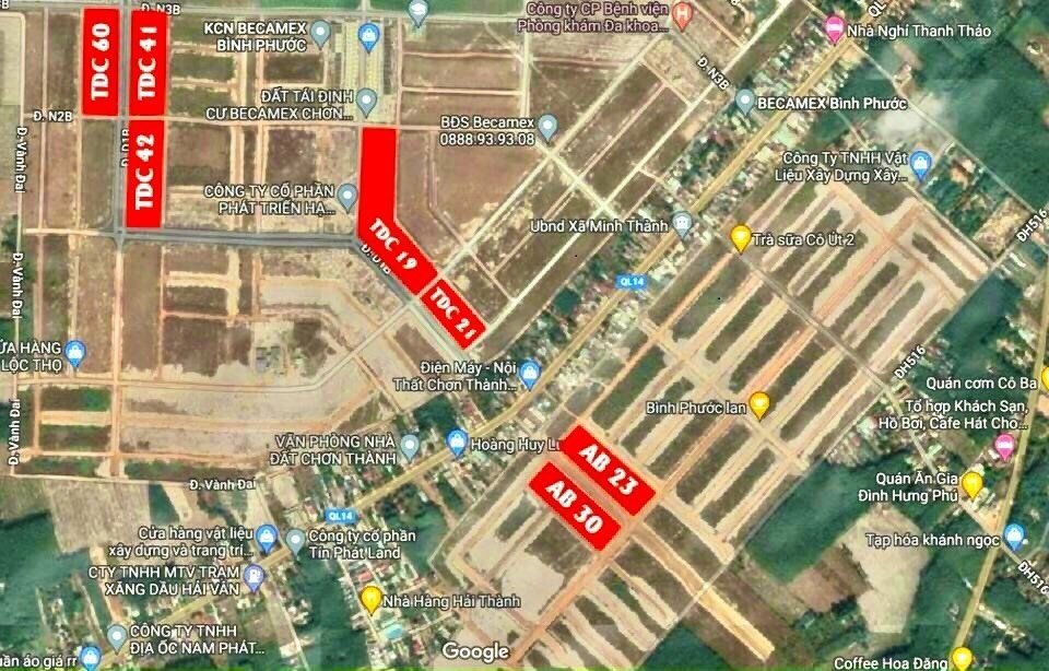 Chính thức mở bán giai đoạn 3 khu tái định cư Becamex Chơn Thành Bình Phước diện tích 5x30m toàn bộ