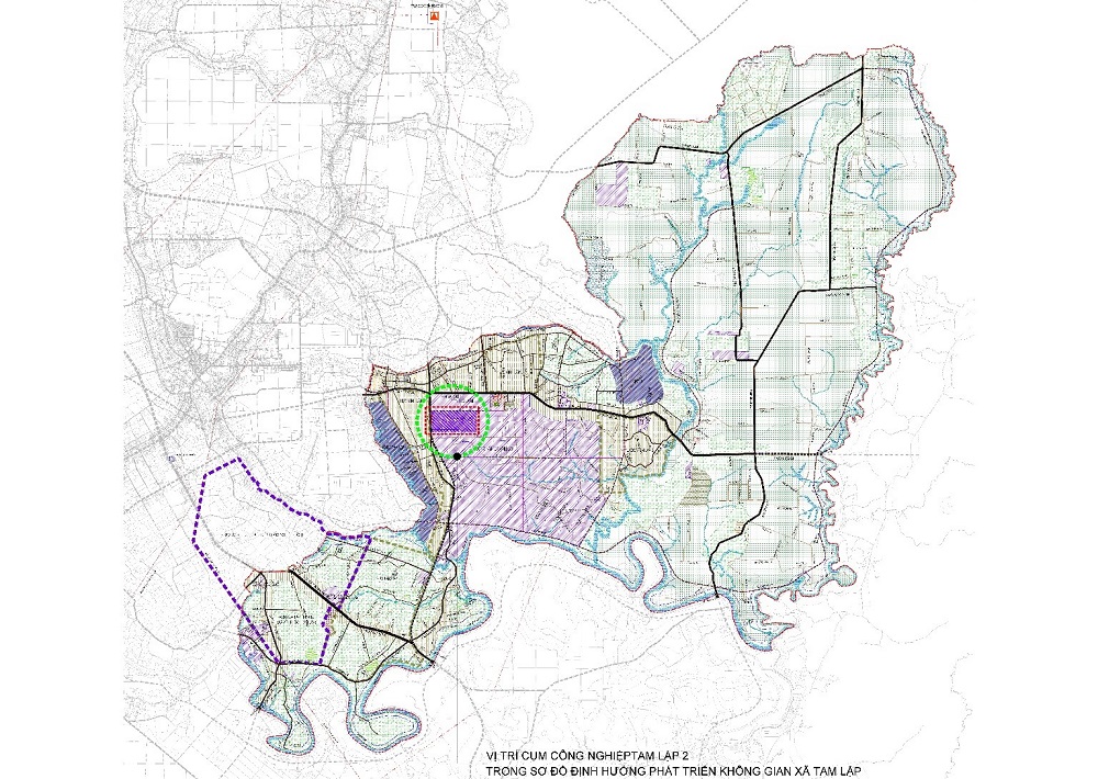 Vị trí Cụm công nghiệp Tam Lập 2.