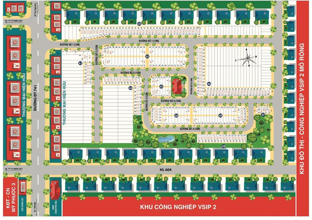 Cần tiền bán gấp lô đất MT DT741 chánh phú hoà - Bến Cát. SHR , 80m2 -940tr