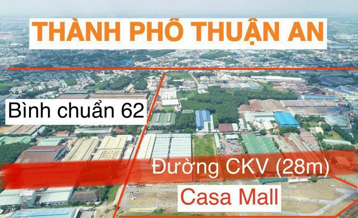 Khách ngộp, cần bán lô đất dự án Casa Mall ngay trung tâm TP Thuận An